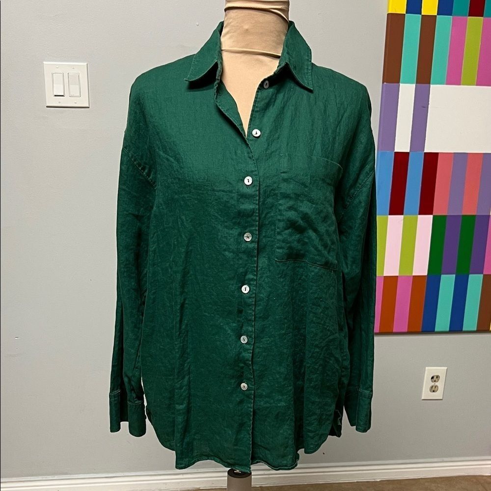 Green Button Down Shirt